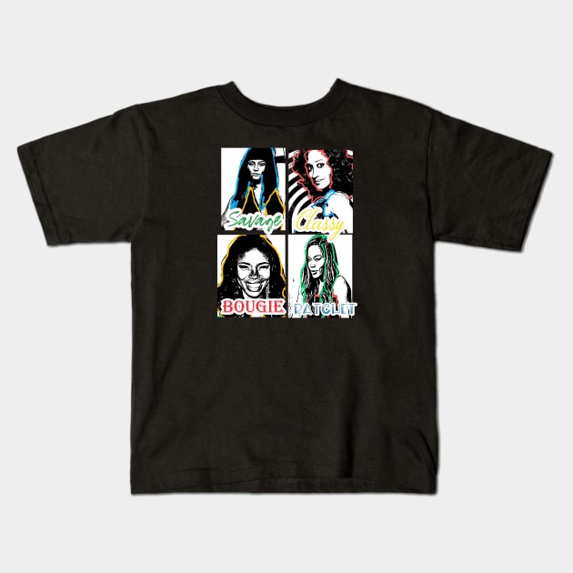 Savage Girlfriends Kids T-Shirt by Cargoprints